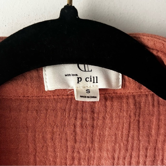 P cill mauve orange cotton romper small - Picture 4 of 6